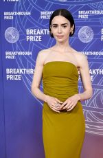 LILY COLLINS at 12th Breakthrough Prize in Santa Monica 04/18/2026