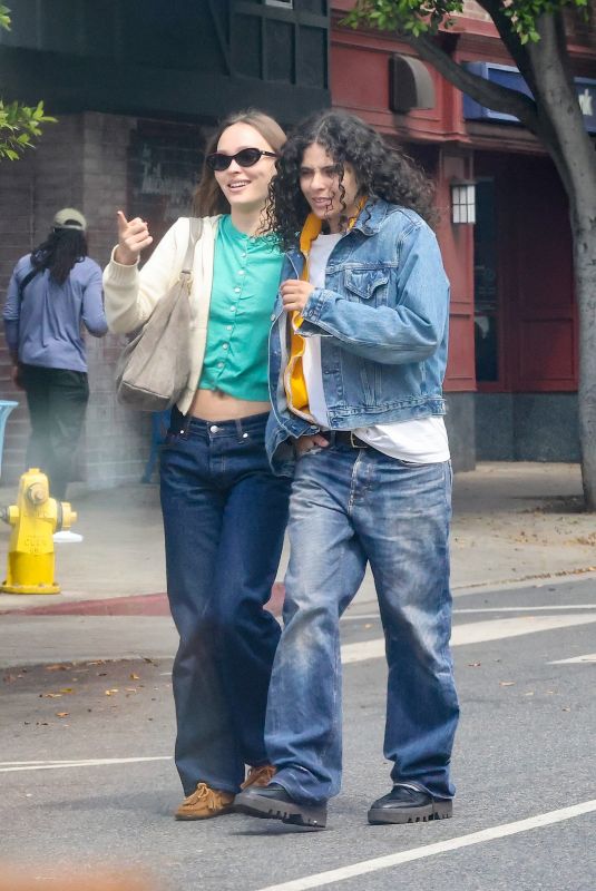LILY-ROSE DEPP and 070 SHAKE Out Shopping in Los Angeles 04/02/2026