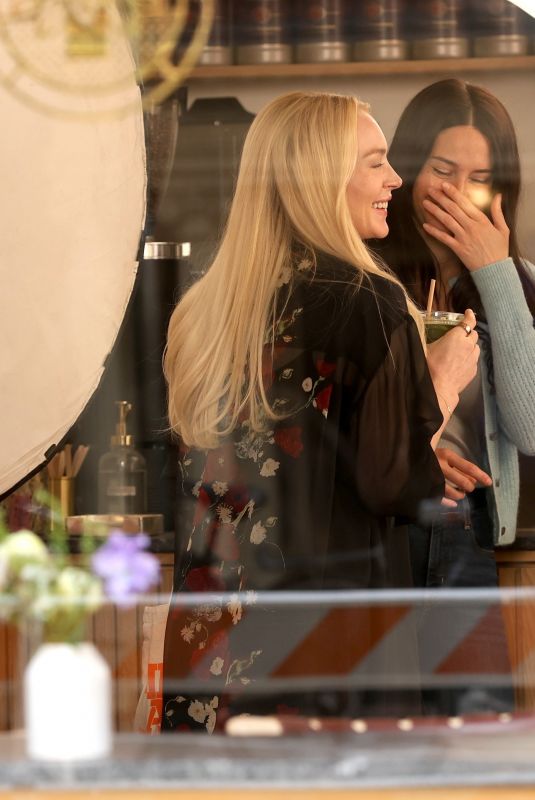 LINDSAY LOHAN and SHAILENE WOODLEY Film on Location for Count Me Lies. 04/01/2026