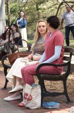 LINDSAY LOHAN and SHAILENE WOODLEY on the Set of Count My Lies in Fort Greene Park in Brooklyn 04/14/2026