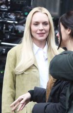 LINDSAY LOHAN on the Set of Count My Lies in New York City 04/03/2026