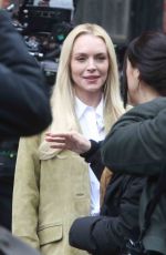 LINDSAY LOHAN on the Set of Count My Lies in New York City 04/03/2026