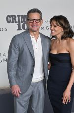 LUCIANA BARROSO and Matt Damon at Crime 101 World Premiere in Los Angeles 02/11/2026