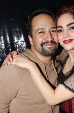 MELISSA BARRERA at Lin-Manuel Miranda Visits Cast of Titanique at St. James Theatre in New York City 04/24/2026