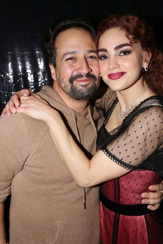 MELISSA BARRERA at Lin-Manuel Miranda Visits Cast of Titanique at St. James Theatre in New York City 04/24/2026
