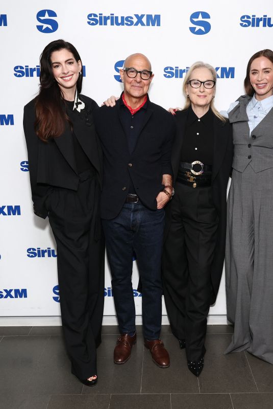 MERYL STREEP, ANNE HATHAWAY and EMILY BLUNT at SiriusXM Studios in New York City 04/20/2026