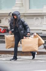 NINA DOBREV Out Shopping with Her Dog in New York City 04/02/2026