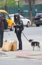 NINA DOBREV Out Shopping with Her Dog in New York City 04/02/2026