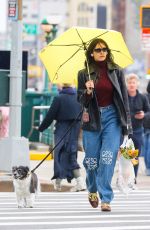 NINA DOBREV Out with Her Dog in New York City 04/04/2026