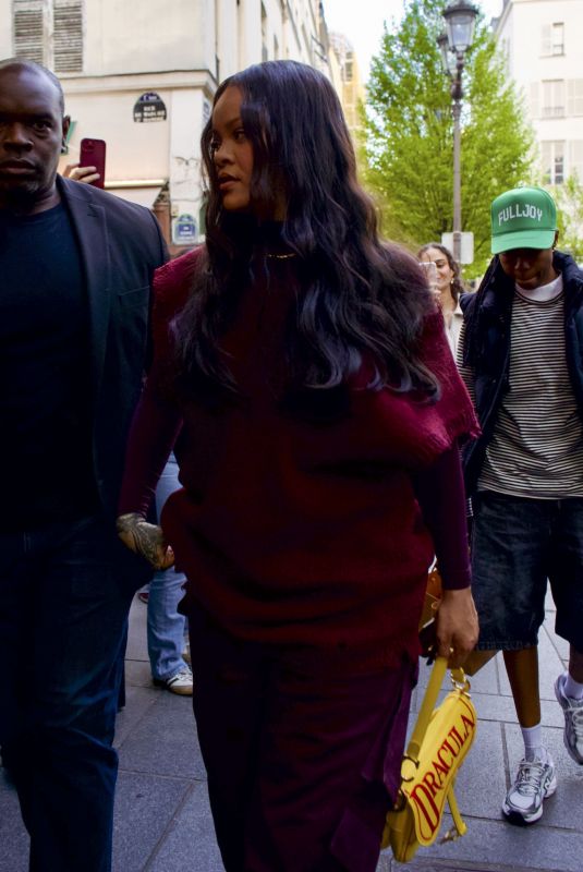 RIHANNA and A$AP Rocky Arrives at Siena in Paris 04/04/2026