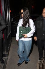 RIHANNA Out for Dinner at Cesar Restaurant in Paris 04/27/2026