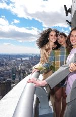 ROWAN BLANCHARD, CHASE INFINITI LUCY HALLIDAY and MATTEA CONFORTI at Empire State Building in New York City 04/07/2026