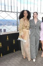 ROWAN BLANCHARD, CHASE INFINITI LUCY HALLIDAY and MATTEA CONFORTI at Empire State Building in New York City 04/07/2026