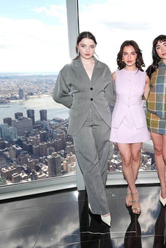 ROWAN BLANCHARD, CHASE INFINITI LUCY HALLIDAY and MATTEA CONFORTI at Empire State Building in New York City 04/07/2026