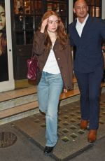 SADIE SINK Leaves Harold Pinter Theatre After a Performance of Romeo and Juliet in London 04/22/2026