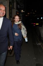 SADIE SINK Leaves Harold Pinter Theatre After a Romeo and Juliet Performance in London 04/18/2026
