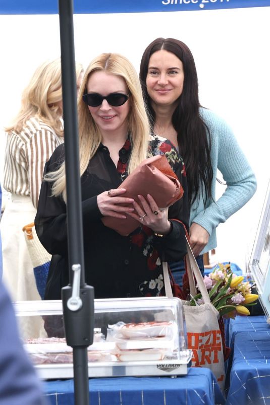 SHAILENE WOODLEY and LINDSAY LOHAN on the Set of Count My Lies in Brooklyn 04/20/2026