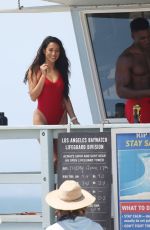 SHAY MITCHELL Filming Scenes for Baywatch Reboot in Los Angeles 04/15/2026