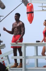 SHAY MITCHELL Filming Scenes for Baywatch Reboot in Los Angeles 04/15/2026