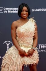 SIMONE BILES at Laureus World Sports Awards 2026 in Madrid 04/20/2026