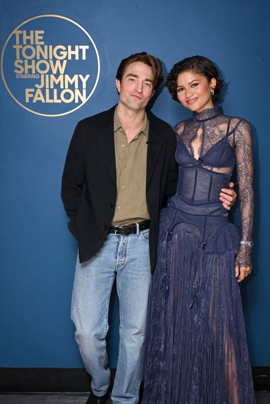 ZENDAYA and Robert Pattinson at Tonight Show Starring Jimmy Fallon 04/01/2026