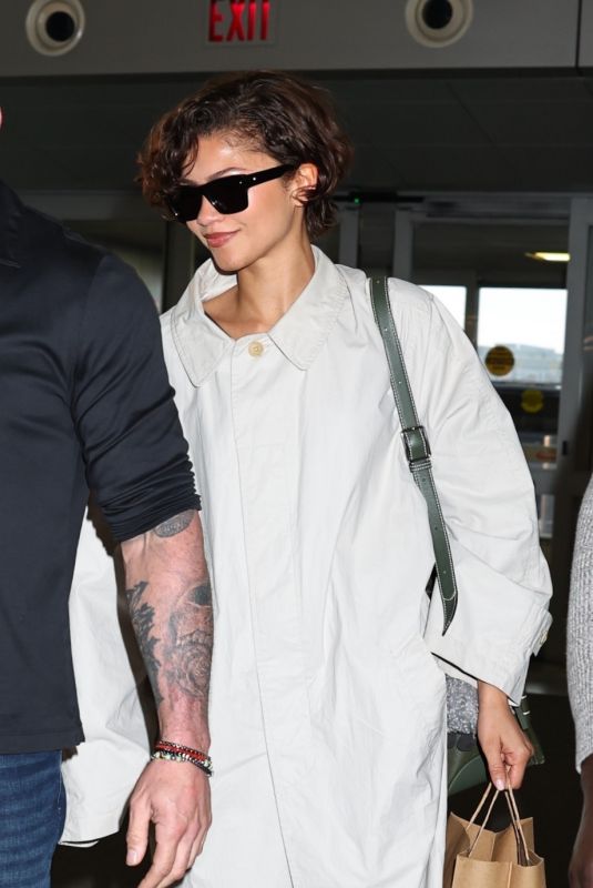 ZENDAYA at JFK International Airport in New York City 04/03/2026