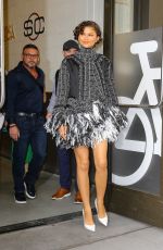 ZENDAYA Leaves Good Morning America Studio in New York City 04/01/2026