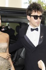 ALEXANDRA SAINT MLEUX and Charles Leclerc Leaves Hotel Martinez in Cannes 05/13/2026