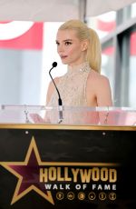 ANYA TAYLOR-JOY at Hollywood Walk of Fame Star Ceremony Honoring Miley Cyrus in Hollywood 05/22/2026