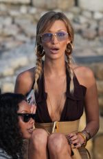 BELLA and YOLANDA HADID Arrives at La Guerite Restaurant on Sainte-Marguerite island off Cannes 05/19/2026