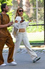 BROOKS NADER Wears a Tracksuit for a Stroll and Iced Coffee Pickup in New York City 05/07/2026