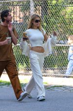 BROOKS NADER Wears a Tracksuit for a Stroll and Iced Coffee Pickup in New York City 05/07/2026