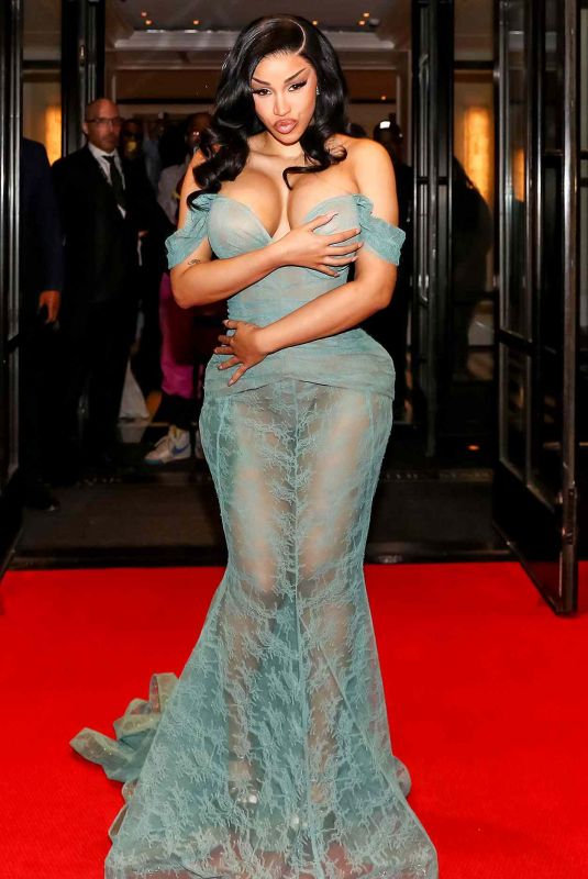 CARDI B Leaves The Mark Hotel in New York City 05/04/2026
