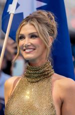 DELTA GOODREM at Turquoise Carpet of 70th Eurovision Song Contest Opening Ceremony 05/10/2026