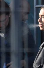 DUA LIPA at a Cigarette Break while Filming a Commercial in Warsaw 04/26/2026