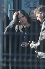 DUA LIPA at a Cigarette Break while Filming a Commercial in Warsaw 04/26/2026