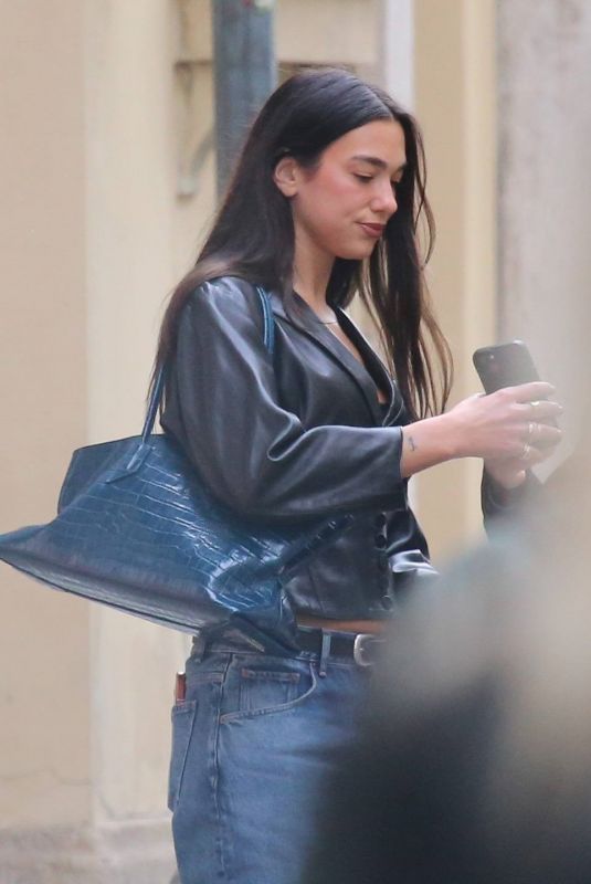 DUA LIPA Out Shopping in Milan 05/28/2026
