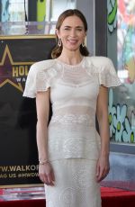 EMILY BLUNT Honored with a Star at Hollywood Walk of Fame in Los Angeles 04/30/2026