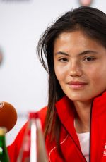 EMMA RADUCANU at a Press Conference Ahead of French Open in Paris 05/22/2026