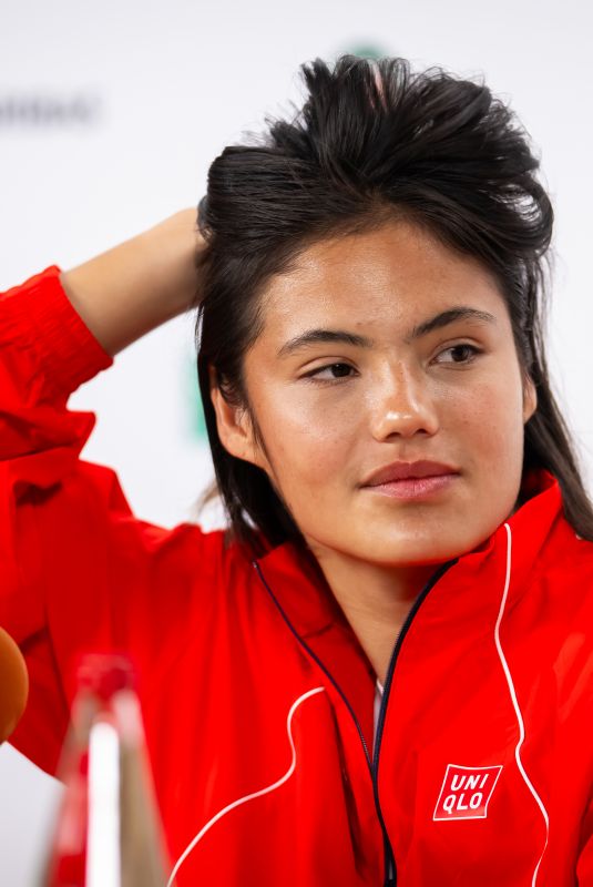 EMMA RADUCANU at a Press Conference Ahead of French Open in Paris 05/22/2026