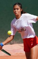 EMMA RADUCANU at a Training Session Ahead of French Open in Paris 05/22/2026