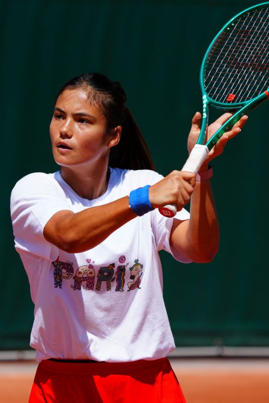 EMMA RADUCANU at a Training Session Ahead of French Open in Paris 05/22/2026