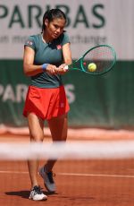EMMA RADUCANU on Practice Session Ahead of French Open in Paris 05/23/2026