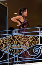 EVA LONGORIA on Balcony of Her Hotel in Cannes 05/19/2026