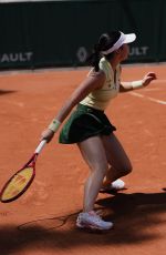 EVA LYS at First Round Match at French Open in Paris 05/25/2026