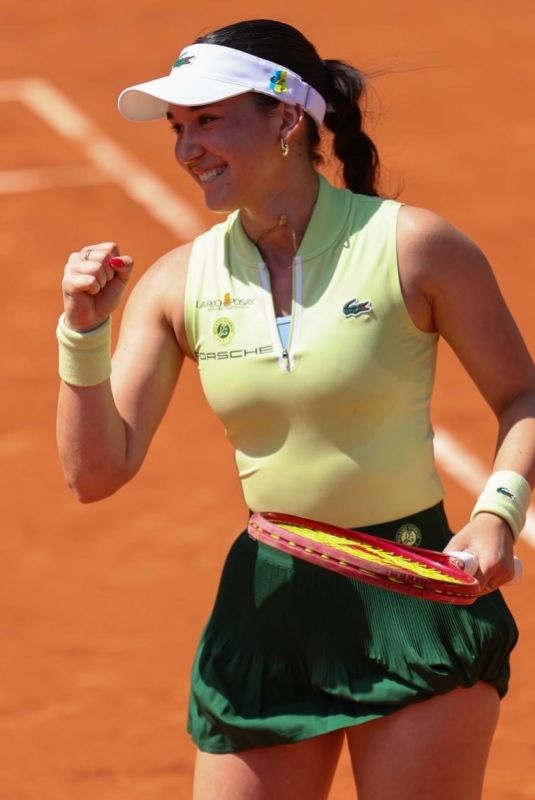 EVA LYS at First Round Match at French Open in Paris 05/25/2026