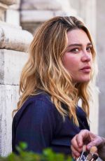 FLORENCE PUGH at a Seof of a Photoshoot for Max Mara in Rome 04/29/2026