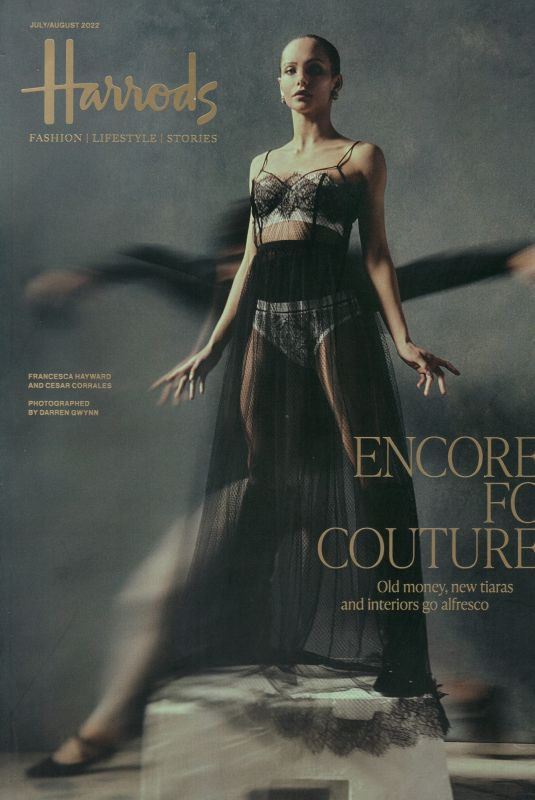 FRANCESCA HAYWARD in Harrods Magazine, July/August 2022