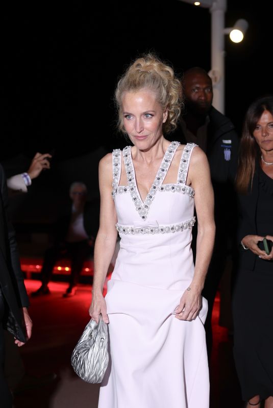 GILLIAN ANDERSON Out at 2026 Cannes Film Festival in Cannes 05/13/2026