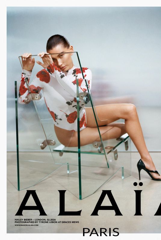 HAILEY BIEBER for Alaia’s Summer Fall 26 Archetypes Campaign, May 2026